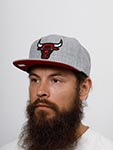 Бейсболка MITCHELL NESS арт. HHSS3272-CBUYYPPPGYHT Chicago Bulls NBA (светло-серый)